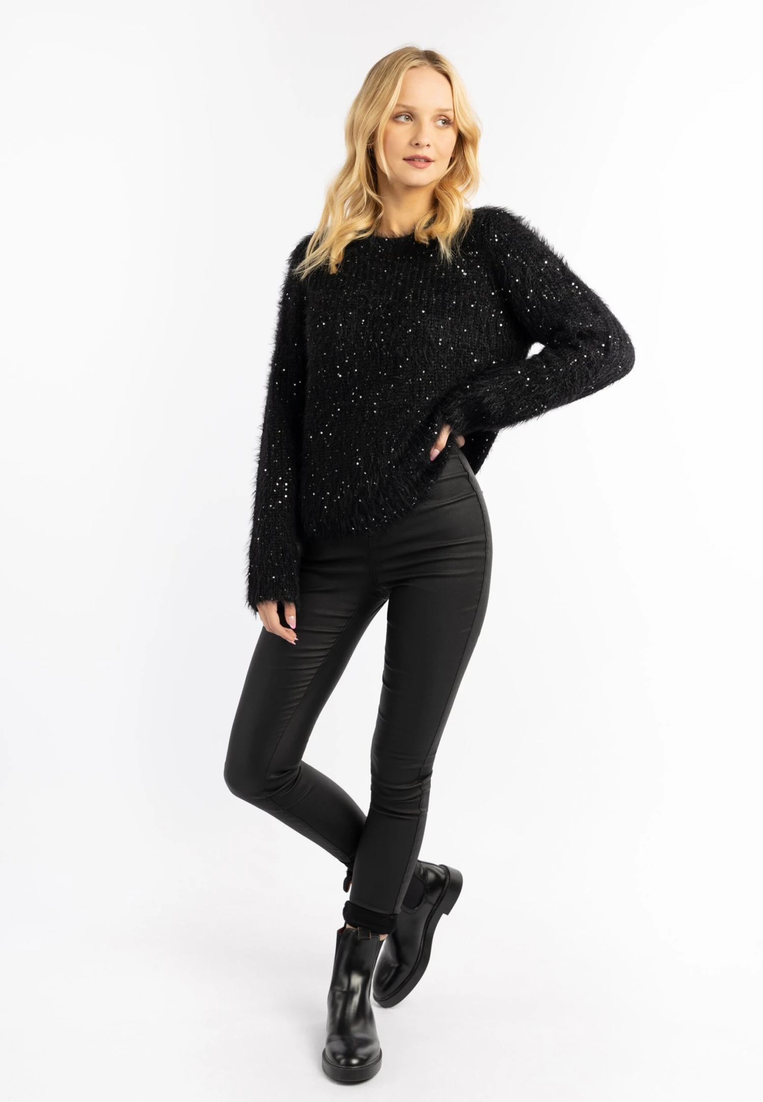 MyMO Biany - Trui - Schwarz 2 MyMO Biany - Trui - Schwarz - Afbeelding 2