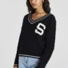 SikSilk Varsity- Trui - Black