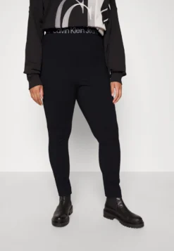 Plus High Rise Milano Leggings - Legging - Black