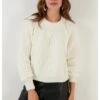 LELA Regular Fit - Trui - Ecru