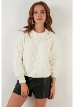 LELA Regular Fit - Trui - Ecru