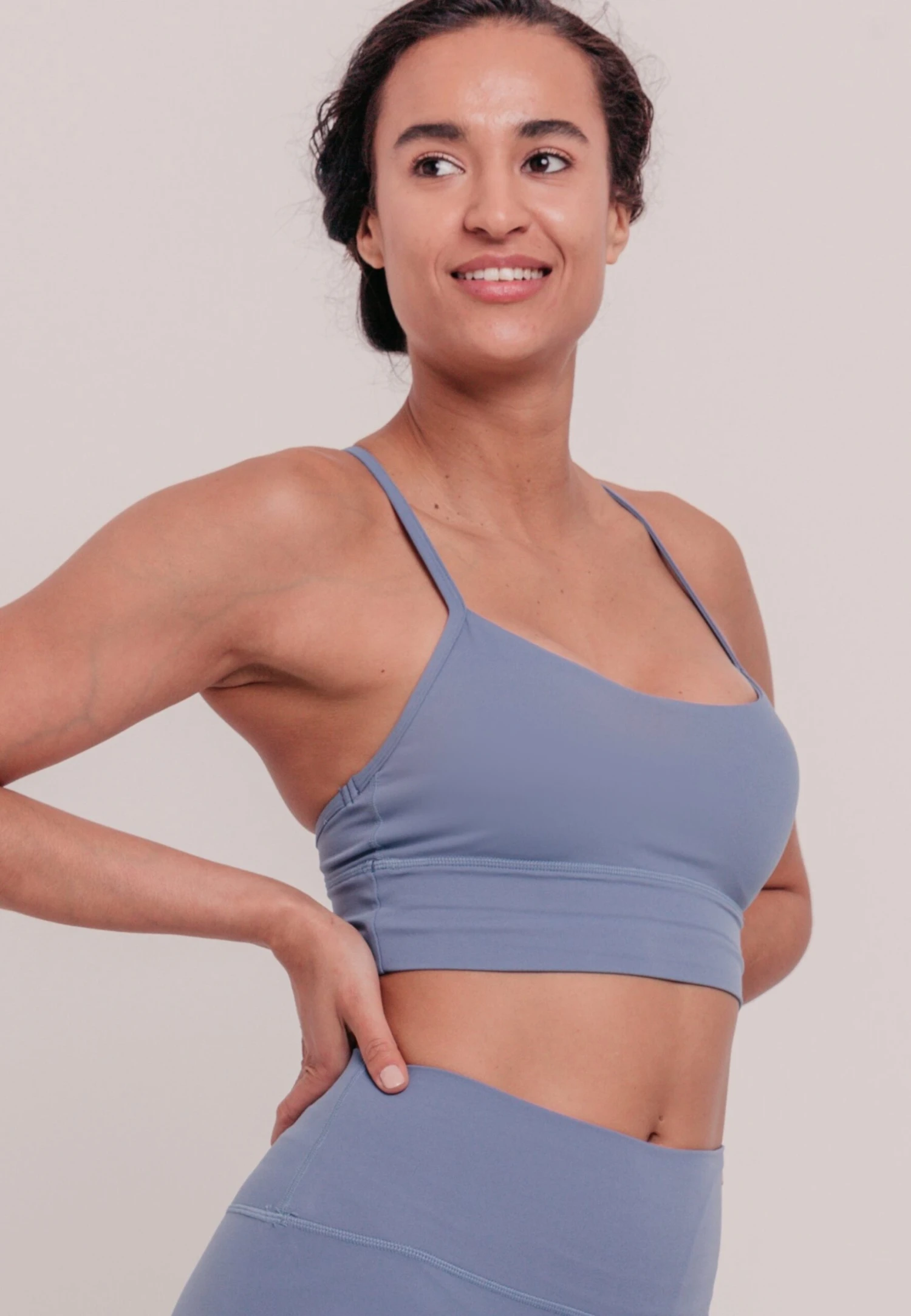 Racerback - Sport-Bh Met Medium Support - Blue 2 Racerback - Sport-Bh Met Medium Support - Blue - Afbeelding 2