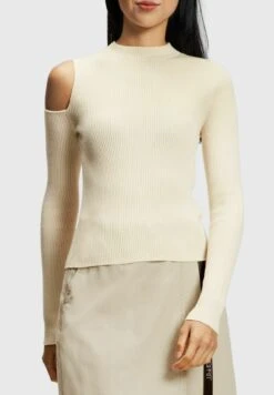 ESPRIT Cut-Out-Schulter - Trui - Cream Beige