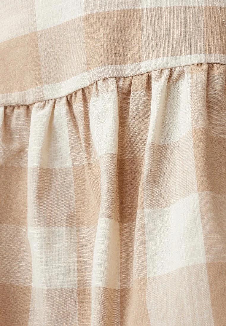 Parlour - A-Lijn Rok - Natural Gingham 6 Parlour - A-Lijn Rok - Natural Gingham - Afbeelding 6