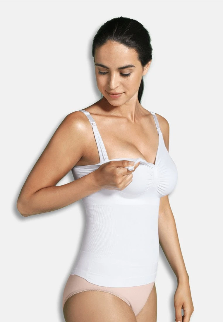 Carriwell Nursing Top With Shapewear - Hemd - White 5 Carriwell Nursing Top With Shapewear - Hemd - White - Afbeelding 5