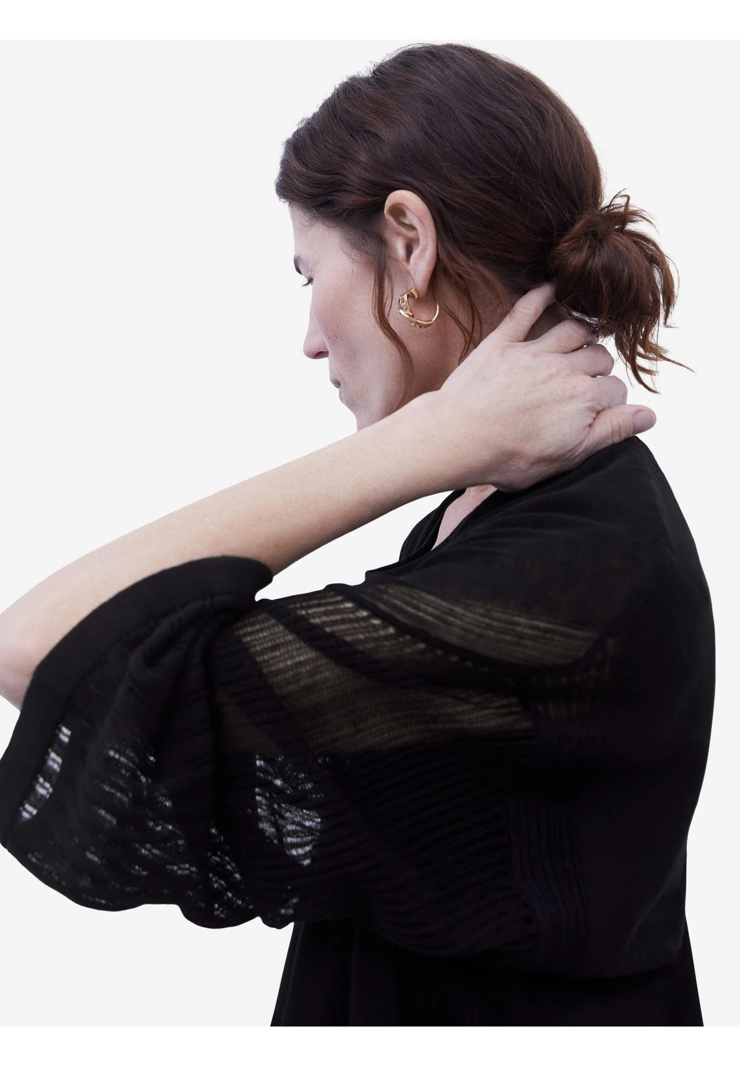 ADOLFO DOMINGUEZ Long - Vest - Black 4 ADOLFO DOMINGUEZ Long - Vest - Black - Afbeelding 4