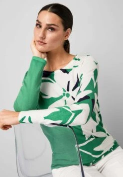 Trui - Grün/Weiß/Marine -ESPRIT Winkel b0db4b83af494f61942049af96e7b906