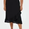 ONLY CARMAKOMA Rockige Kurven - A-Lijn Rok - Black