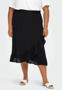ONLY CARMAKOMA Rockige Kurven - A-Lijn Rok - Black