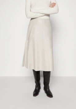 Bruuns Bazaar Catalina Fraya - Leren Rok - Chateau Grey