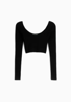 BERSHKA With Low-Cut Neckline - Cropped - Trui - Black -ESPRIT Winkel b982261c4240430890d33cc8a60ddc33 scaled