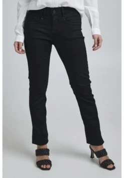 Fransa Slim Fit Jeans - Black-Black