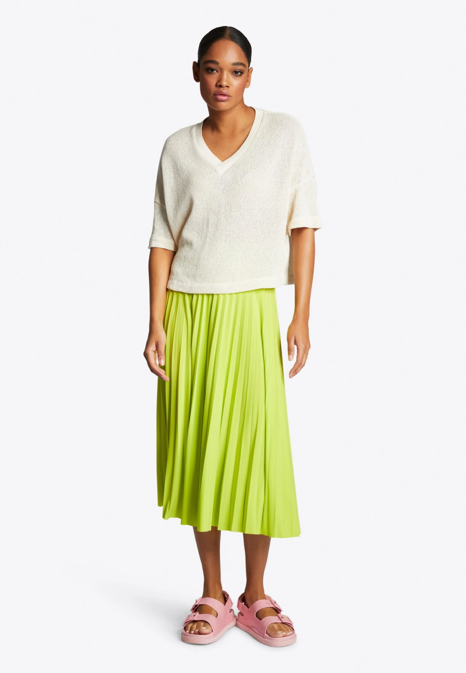 Rich&royal A-Lijn Rok - Basil Smash Green 2 Rich&royal A-Lijn Rok - Basil Smash Green - Afbeelding 2