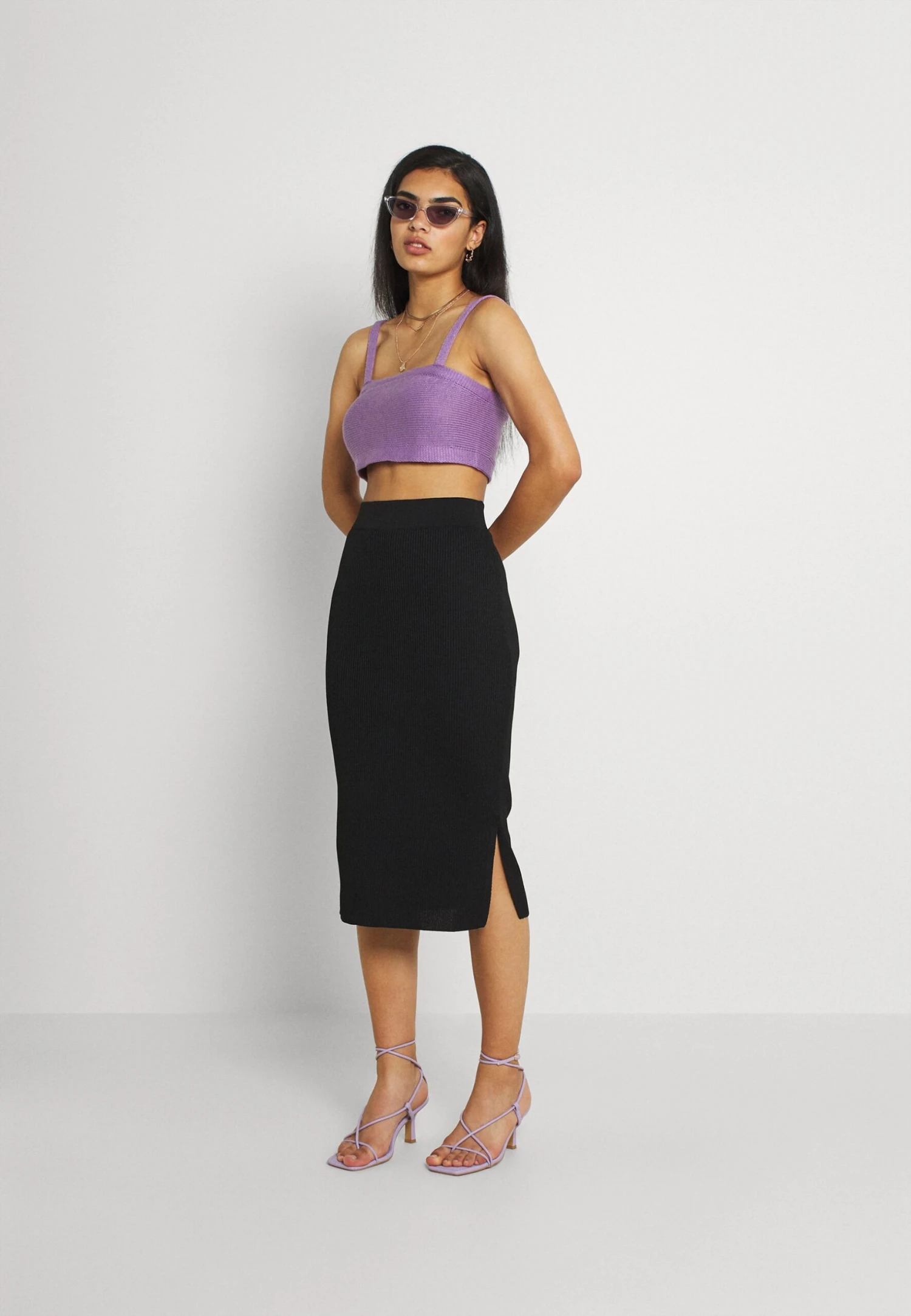 ONLY Onlpeach Pencil Midi Skirt - Kokerrok - Black 2 ONLY Onlpeach Pencil Midi Skirt - Kokerrok - Black - Afbeelding 2