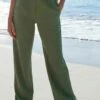 Next Blend Wide Leg Standard - Broek - Khaki Green