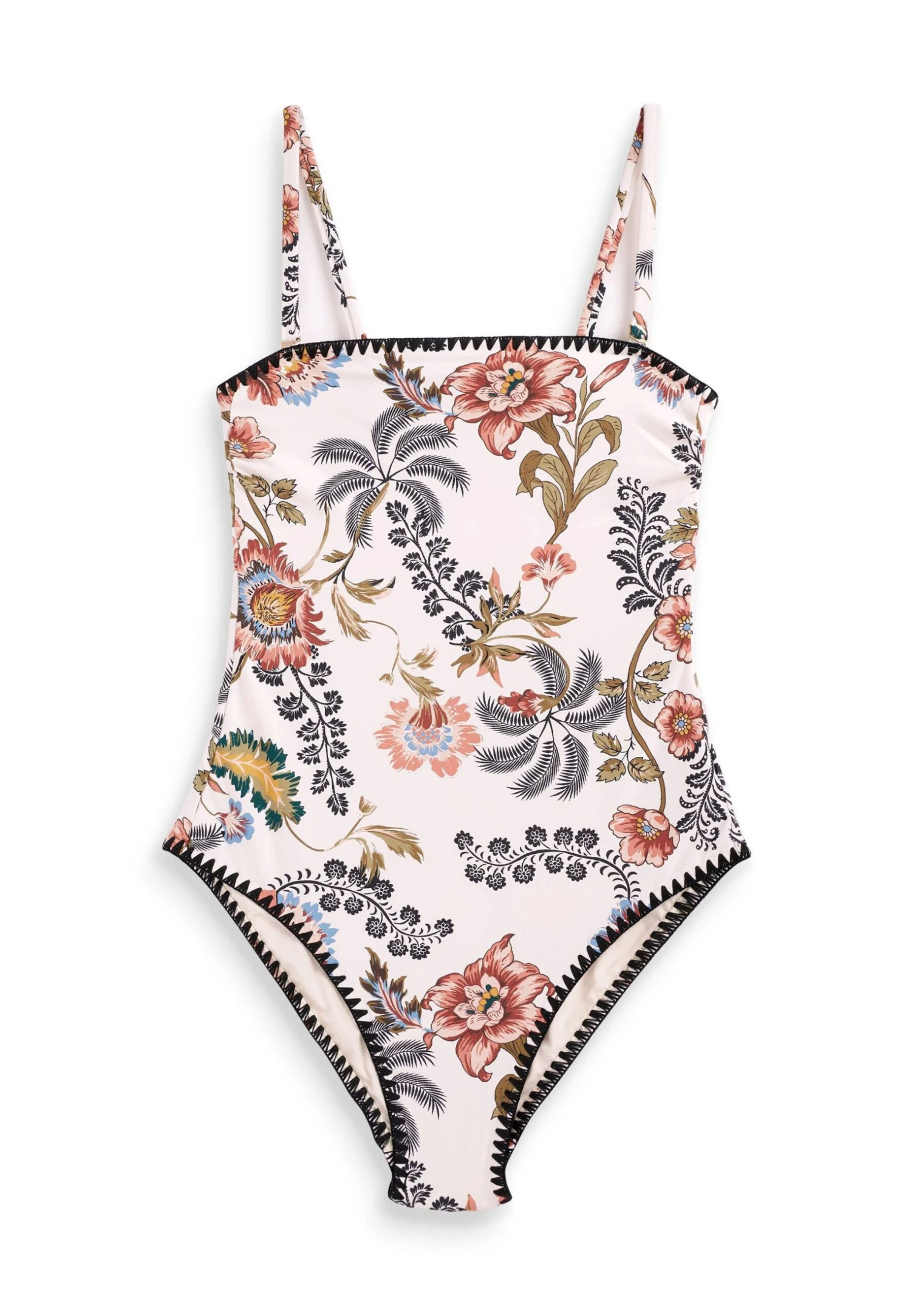 Next Savannah Miller X Tummy Control Floral Bandeau Sta - Badpak - Cream 6 Next Savannah Miller X Tummy Control Floral Bandeau Sta - Badpak - Cream - Afbeelding 6