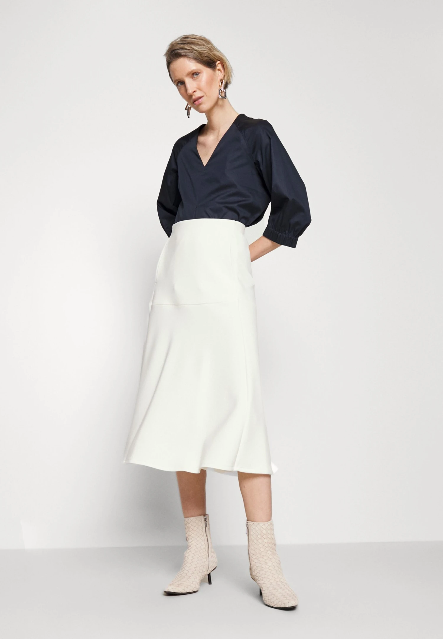 Max Mara Leisure Frine - A-Lijn Rok - Bianco 4 Max Mara Leisure Frine - A-Lijn Rok - Bianco - Afbeelding 4