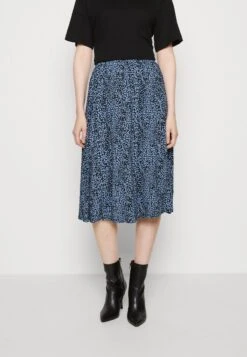 Marks & Spencer Midi Circle Skirt - A-Lijn Rok - Blue Mix
