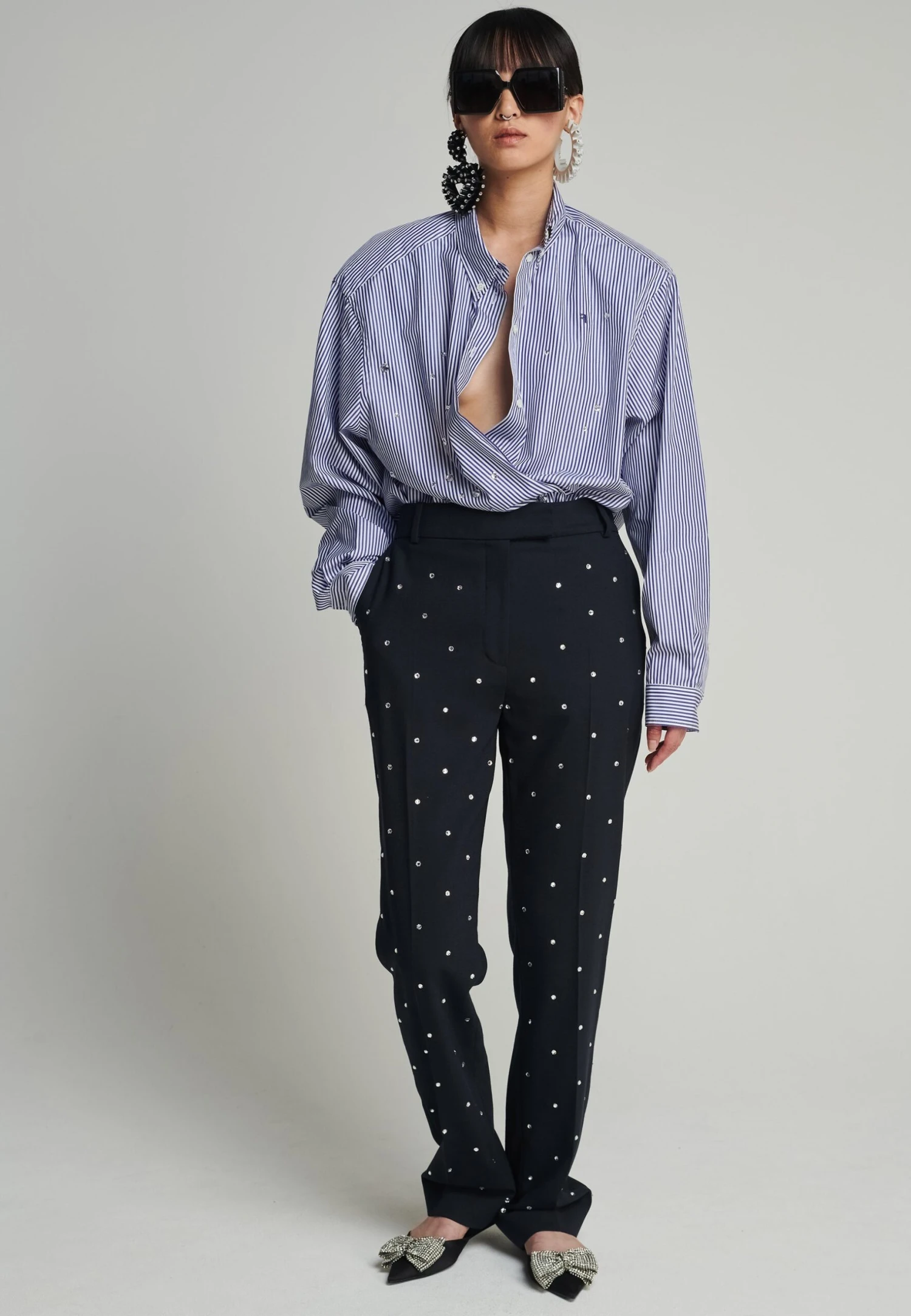 Jewel Swarovski - Chino - Navy 2 Jewel Swarovski - Chino - Navy - Afbeelding 2