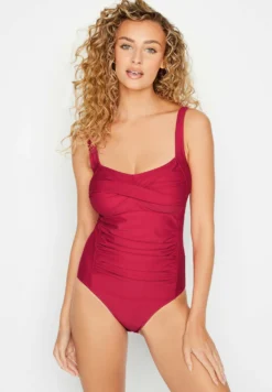 Royal Tie Front Ruched - Badpak - Pink