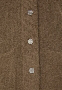 Gestuz Alpha Midi Cardigan - Vest - Walnut Melange -ESPRIT Winkel c8800f94ea7d4a09a62cd2fa121d714b