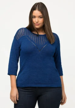 Ulla Popken Trui - Pétrole Clair