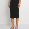 ONLY Onlpeach Pencil Midi Skirt - Kokerrok - Black