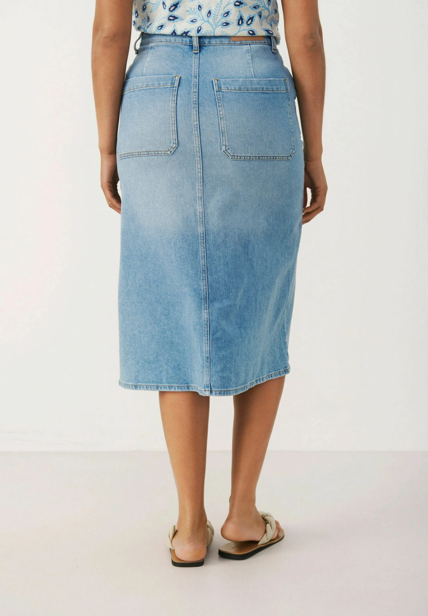 Part Two Siyapw Sk - A-Lijn Rok - Light Blue Denim 3 Part Two Siyapw Sk - A-Lijn Rok - Light Blue Denim - Afbeelding 3