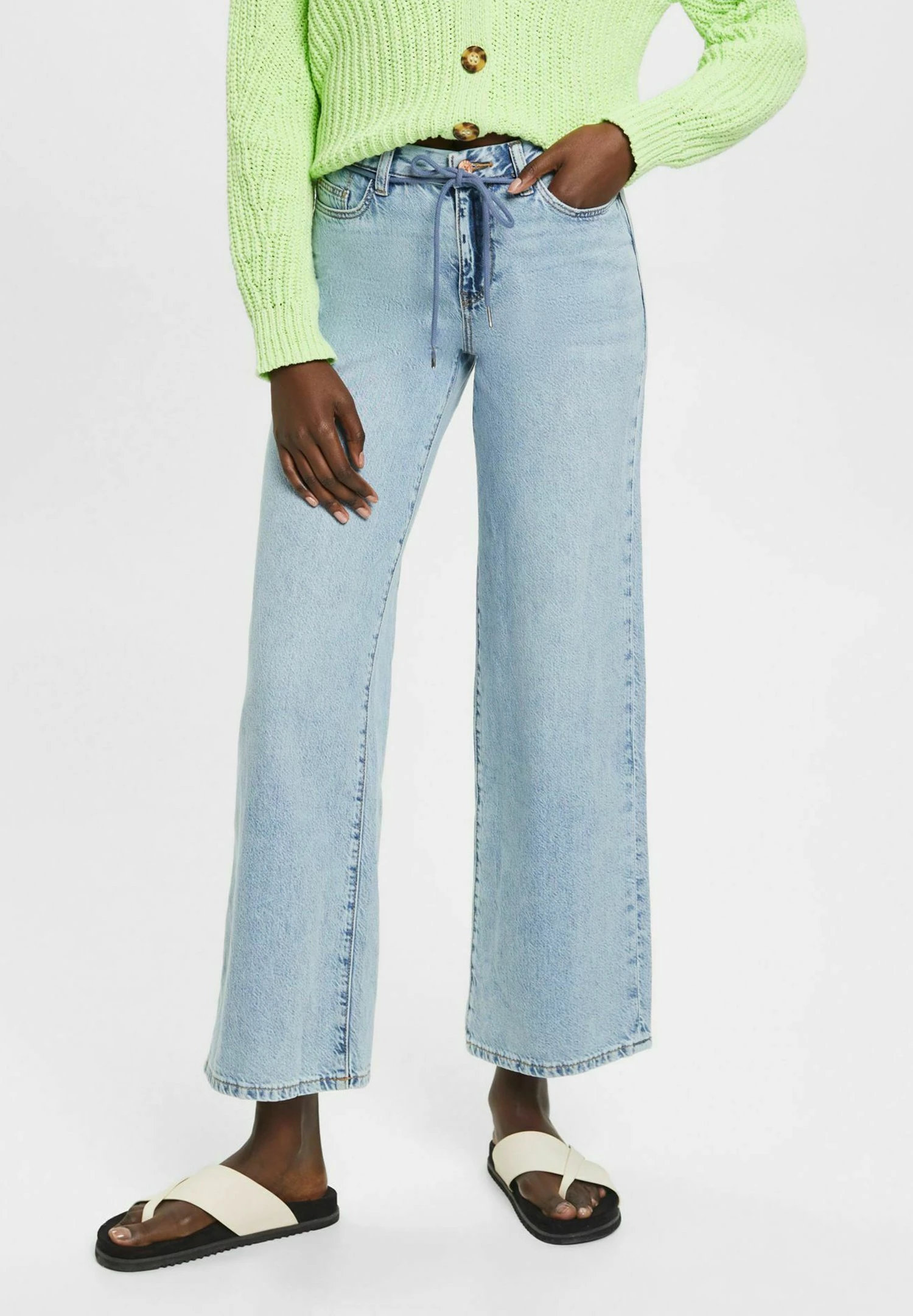 Edc By Esprit Flared Jeans - Blue Light Washed 1 Edc By Esprit Flared Jeans - Blue Light Washed