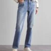 Straight Leg Jeans - Delight Blue