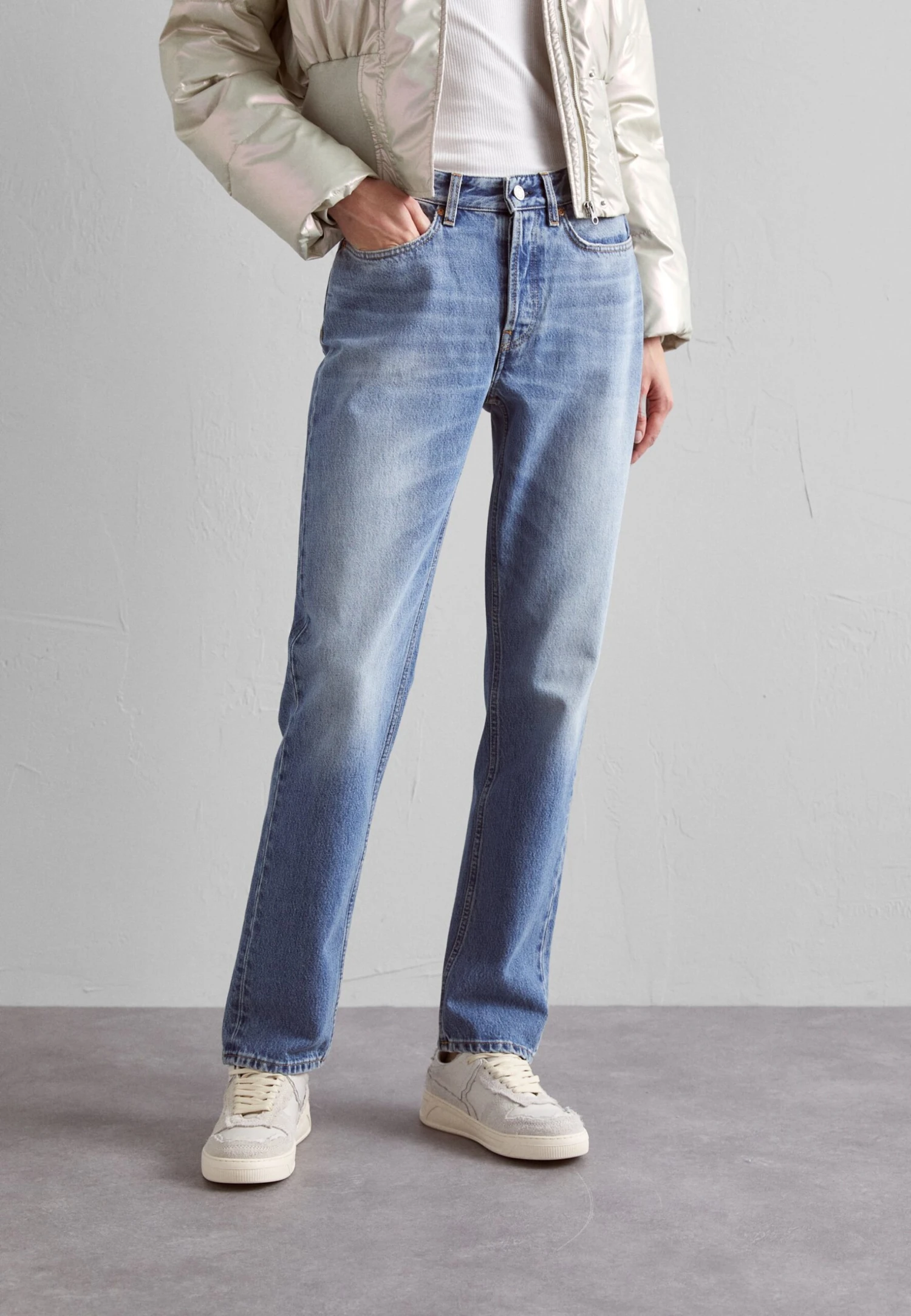 Straight Leg Jeans - Delight Blue 1 Straight Leg Jeans - Delight Blue