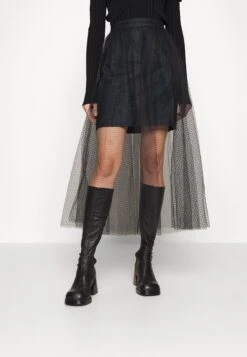 TWINSET Woven Skirt - A-Lijn Rok - Nero