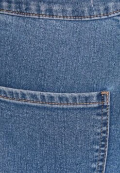 BERSHKA Super High Waist- Slim Fit Jeans - Light Blue Denim -ESPRIT Winkel dd6f854ad5334657ac937fc7ef3f6dad