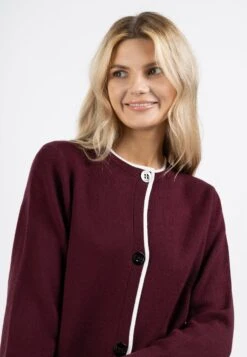 Usha Mit Knöpfen Nowles - Vest - Bordeaux -ESPRIT Winkel e0344c26f62a498fba101aaf32eb95ef