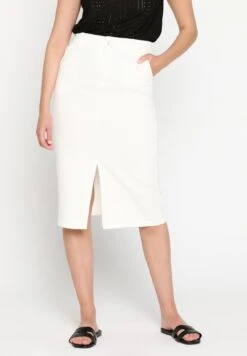 LOLALIZA Midi With Split - Kokerrok - Offwhite
