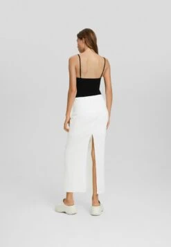 BERSHKA A-Lijn Rok - White -ESPRIT Winkel e2bfaa01c5a9493cb48f2b01f380521b