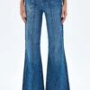 Bell Bottoms - Flared Jeans - Navy Blue