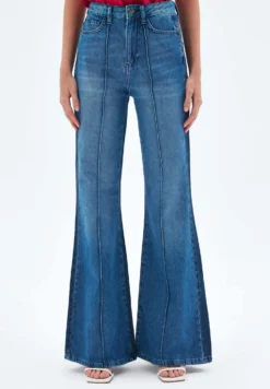 Bell Bottoms - Flared Jeans - Navy Blue