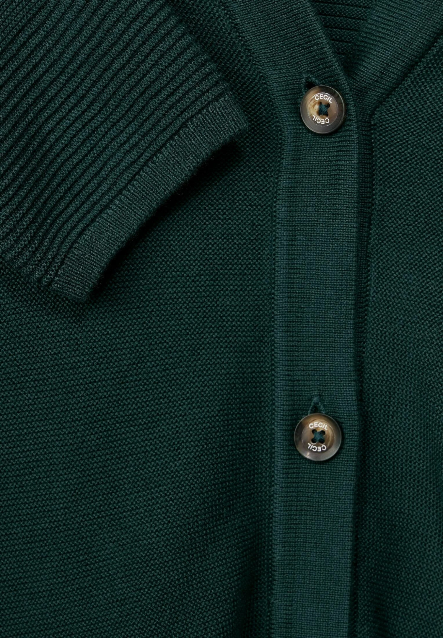 Cecil Mit Strukturmix - Vest - Grün 5 Cecil Mit Strukturmix - Vest - Grün - Afbeelding 5