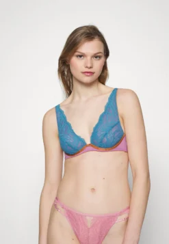 DORA LARSEN Dorothee High Apex Underwire - Triangel Bh - Blue