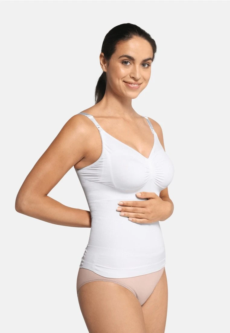 Carriwell Nursing Top With Shapewear - Hemd - White 1 Carriwell Nursing Top With Shapewear - Hemd - White