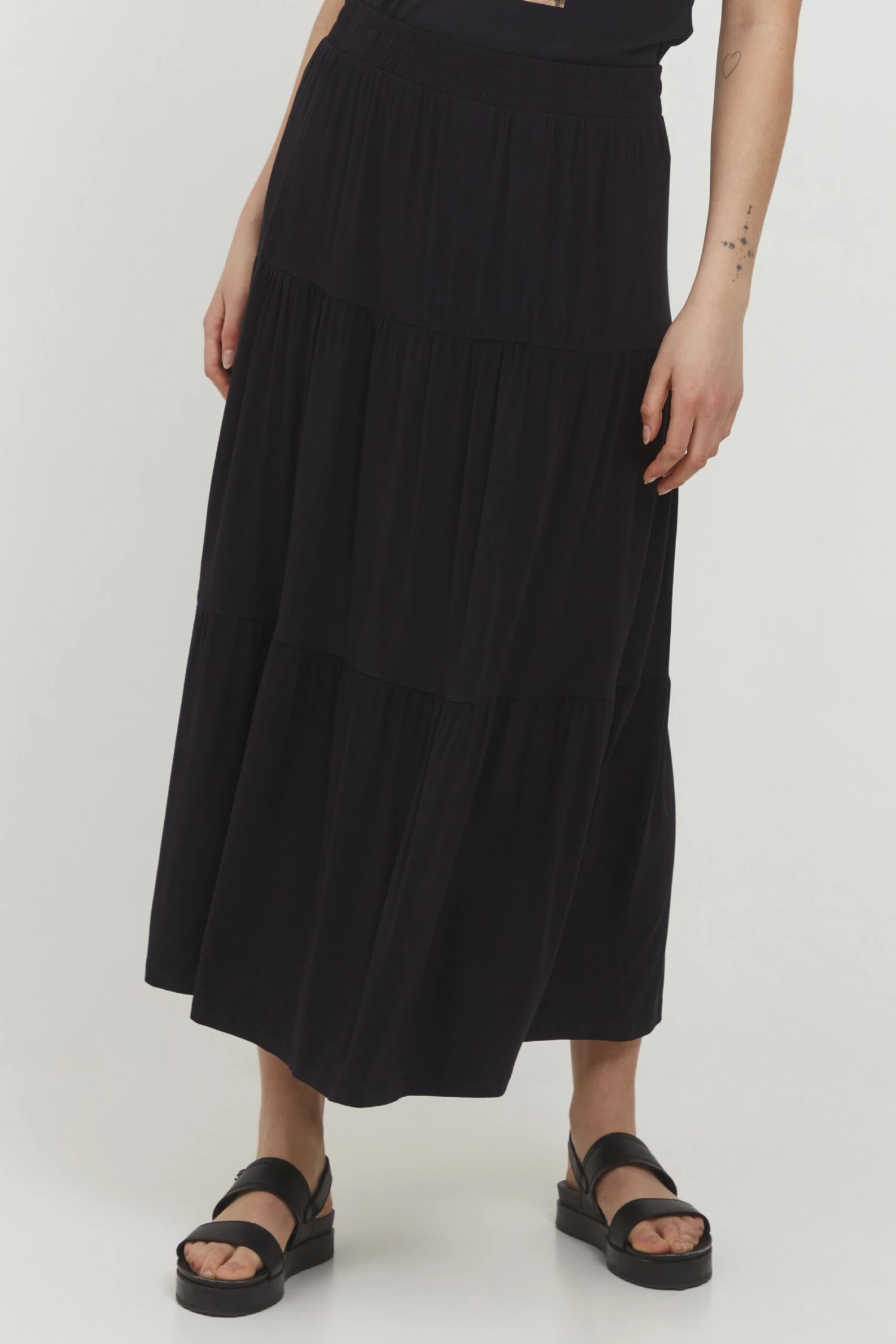 B.young Bysilia Layer Skirt - A-Lijn Rok - Black 3 B.young Bysilia Layer Skirt - A-Lijn Rok - Black - Afbeelding 3
