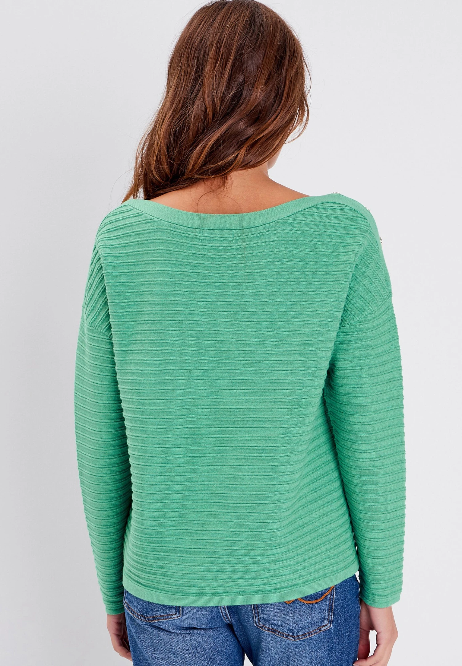 Mit Langen Ärmeln - Trui - Vert Menthe 3 Mit Langen Ärmeln - Trui - Vert Menthe - Afbeelding 3