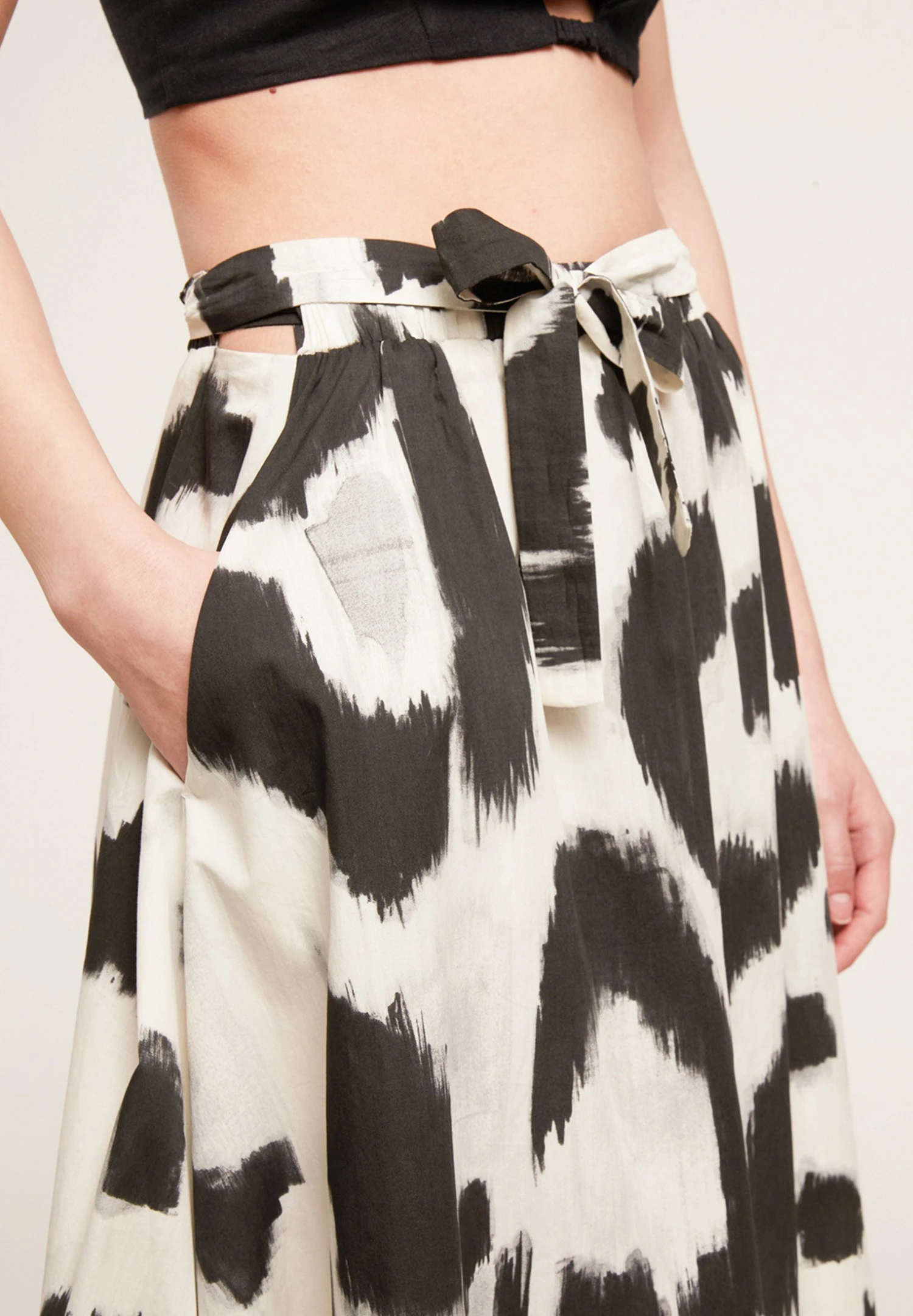 Animal Print- A-Lijn Rok - Bianco 3 Animal Print- A-Lijn Rok - Bianco - Afbeelding 3