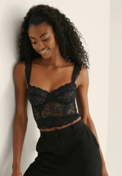 NA-KD Breiten Trägern - Korset - Black