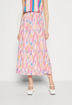 B.young Joella Slit Skirt- Maxirok - Pink Sachet Mix